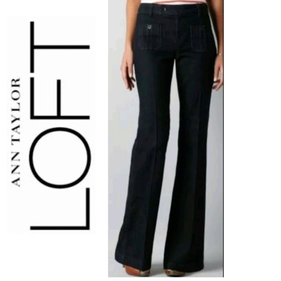 LOFT Denim - NWT Ann Taylor LOFT Flare Dark Wash Jeans Size 4